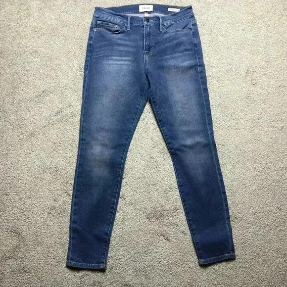 Frame Jeans Skinny Cropped - Picture 1 of 9